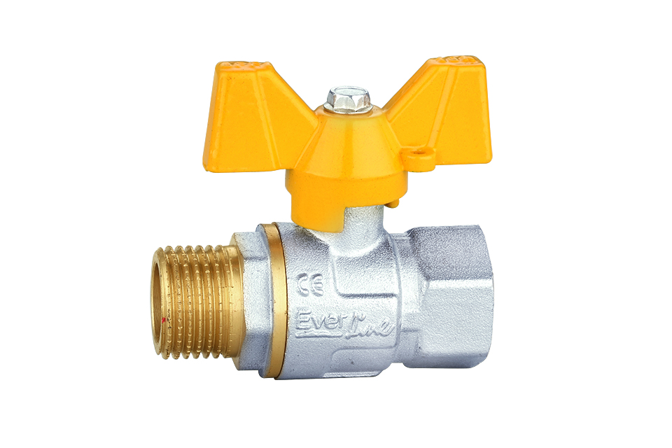 Guľový ventil ECO typu motýlik pre plyn 1