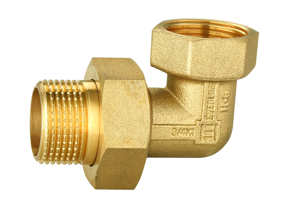 Uhlová mosadzná spojka 1