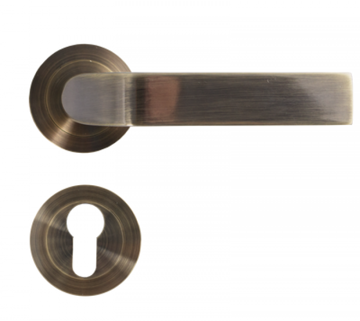 Rozetová kľučka set s kľúčom BRONZ