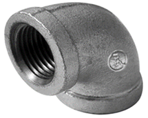 Zinc plating elbow 1-1/4